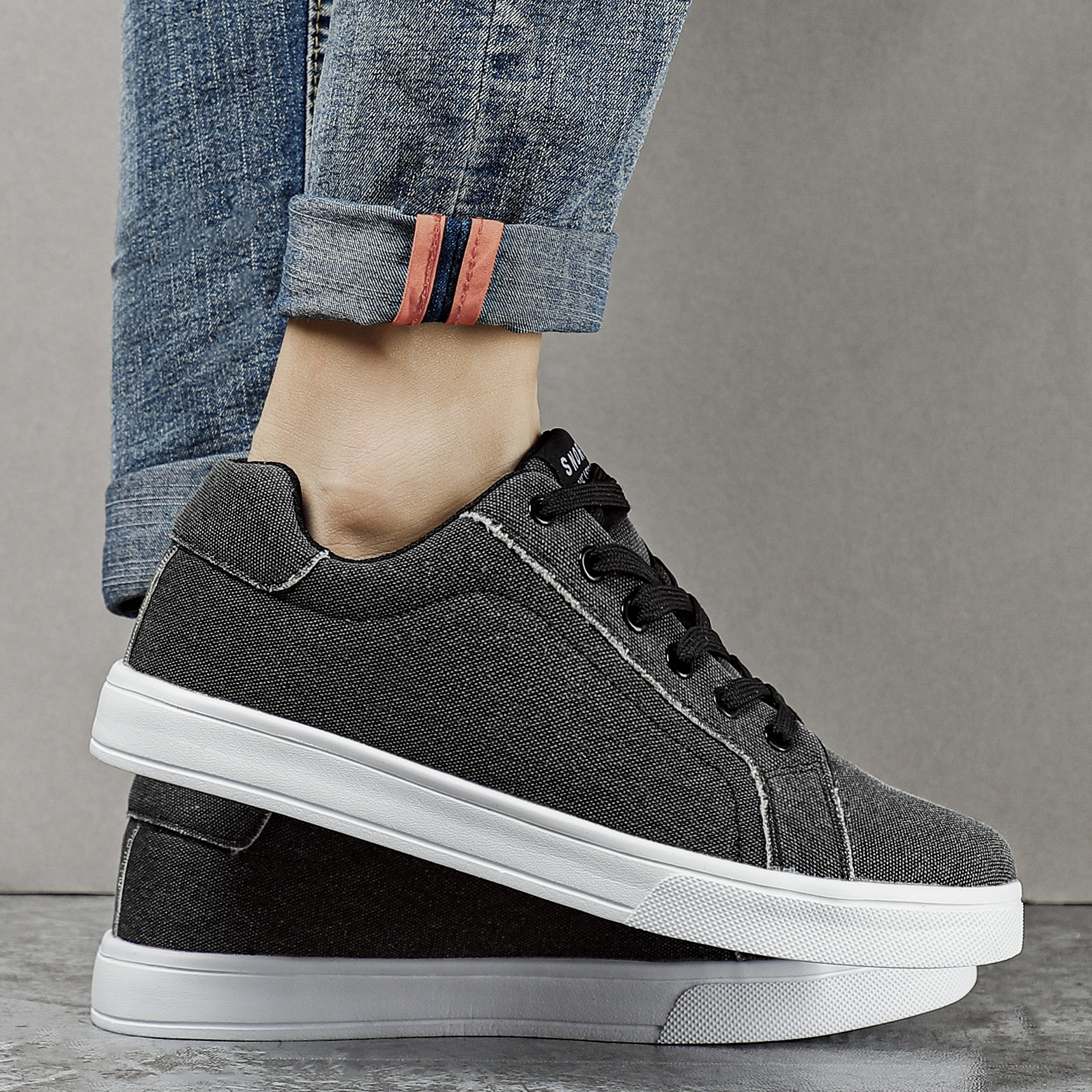 canvas skate shoes men s trendy wear resistant non slip details 8