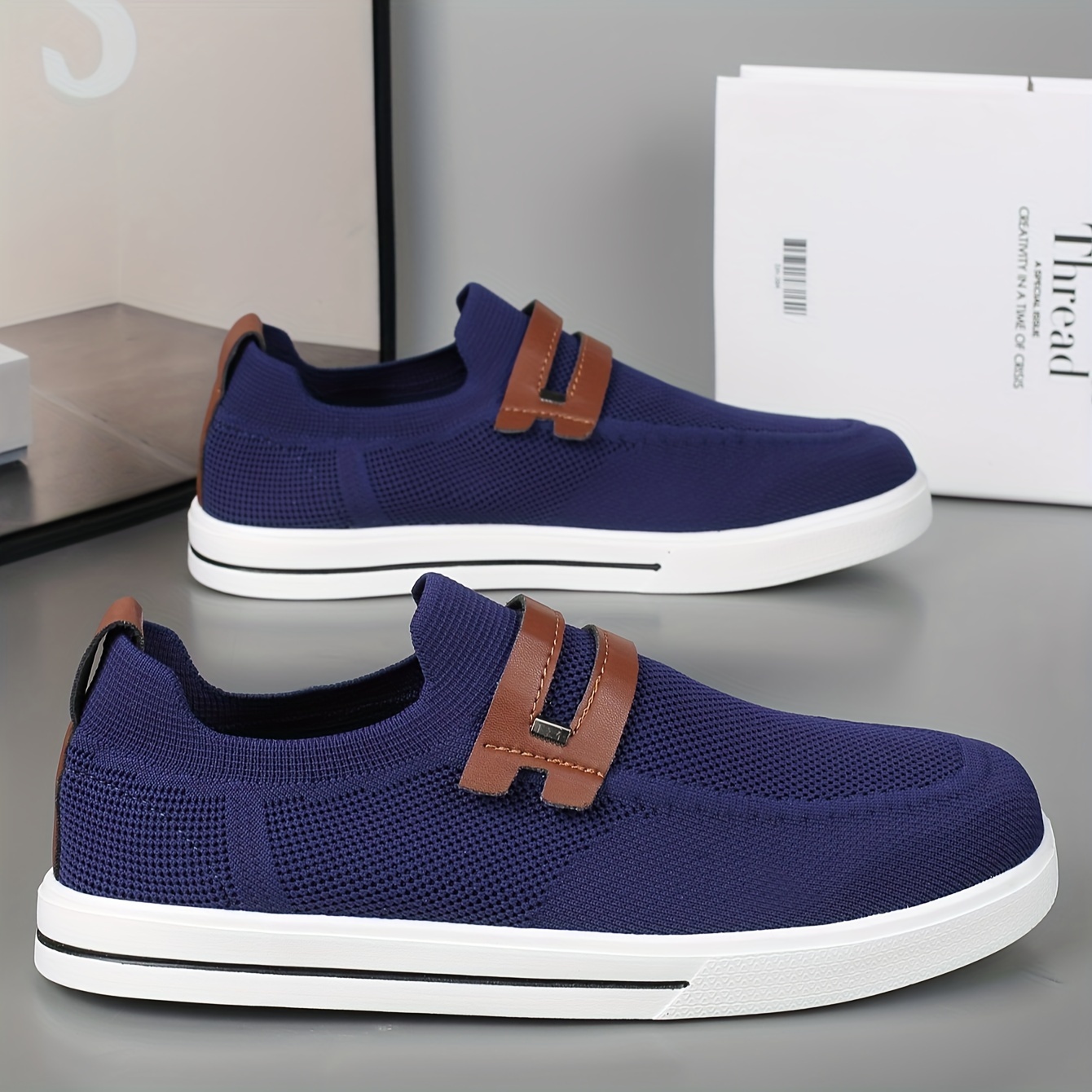 casual skateboard shoes men s slip breathable low top non details 5