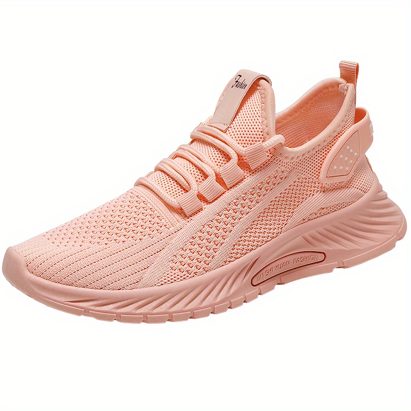 knitted sports shoes women s lightweight lace breathable details 9